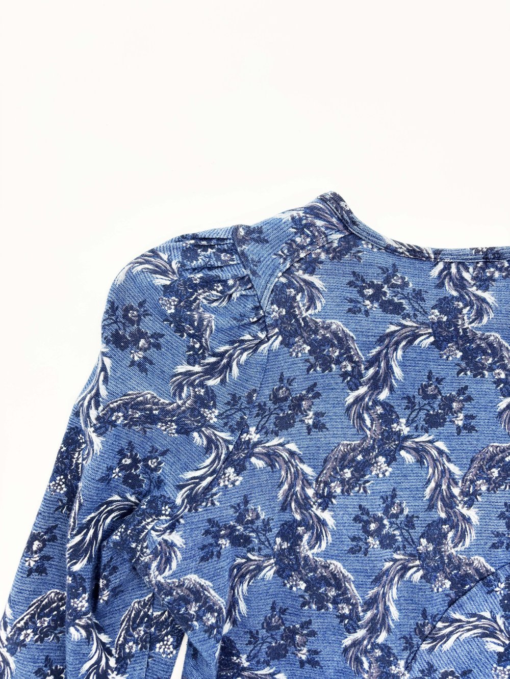 Vivienne Westwood F/W 1996 blue floral top — JAMES VELORIA